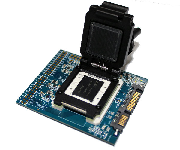 AXD嵌入式存储芯片- SATAIII BGA SSD芯片测试座