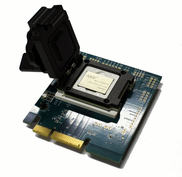 AXD嵌入式存储芯片- PCIe NVMe BGA SSD测试座